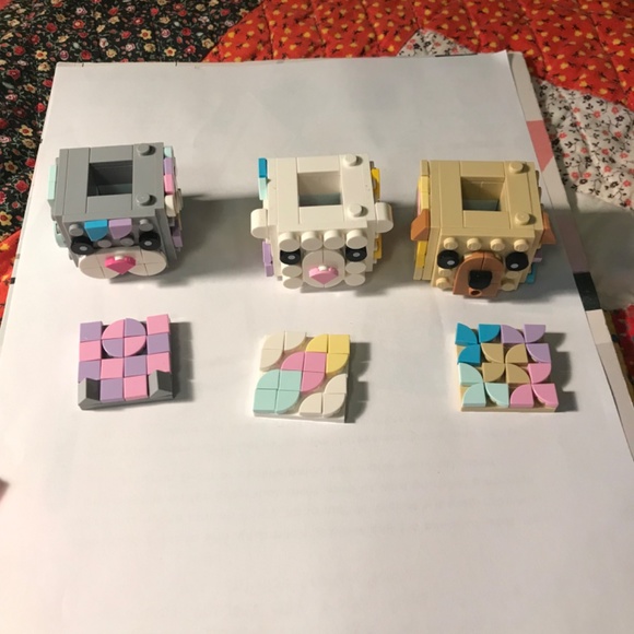 Lego DOTS Animal Photo Holder with collectable holder in center Lego miniature - Picture 5 of 5